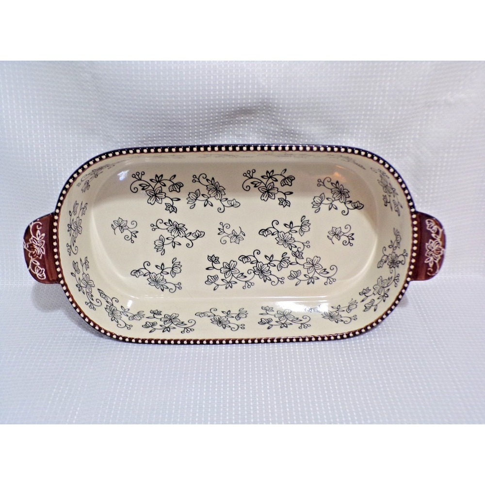 Temptations by tara Floral Lace KFI-XNG-936844 Casserole Dish No Rack or Lid NEW